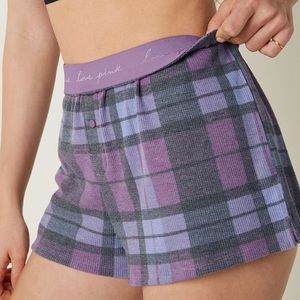 Victoria Secrets Thermal Sleep Boxy (PAIR OF TWO) & Plaid Pajamas XS